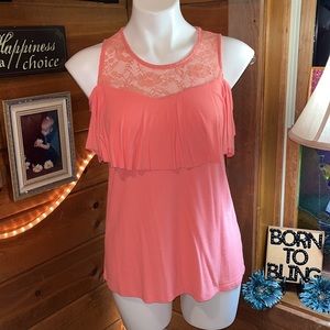 Corral cold shoulder lace top NWT gorgeous
